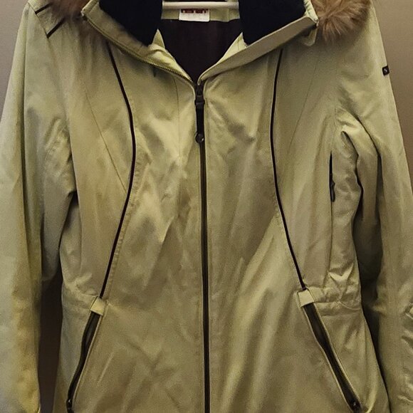 Spyder fur trimmed ski jacket size 8 - Picture 1 of 4